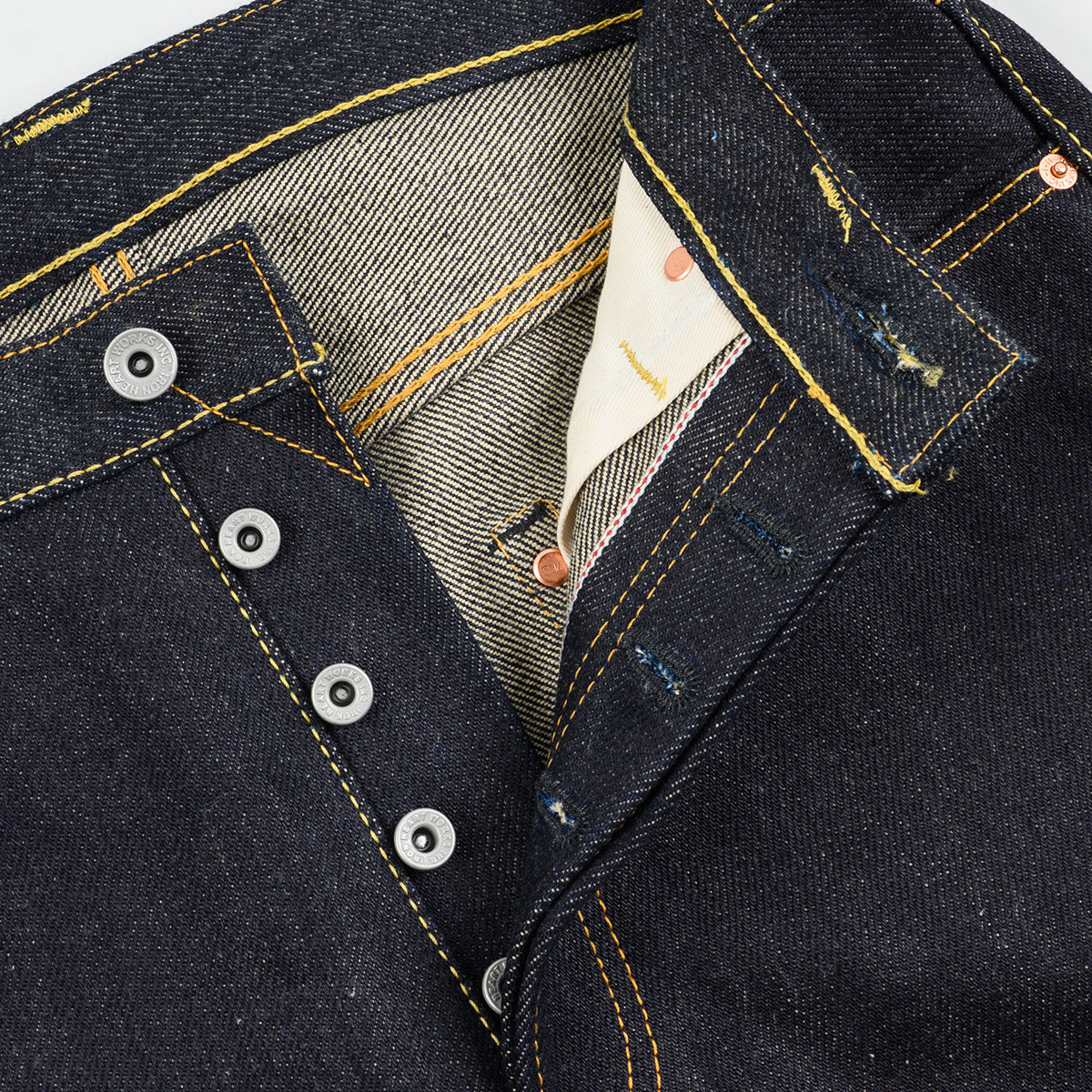 IH-888-XHS - 25oz Selvedge Denim Relaxed Tapered Jeans - Indigo