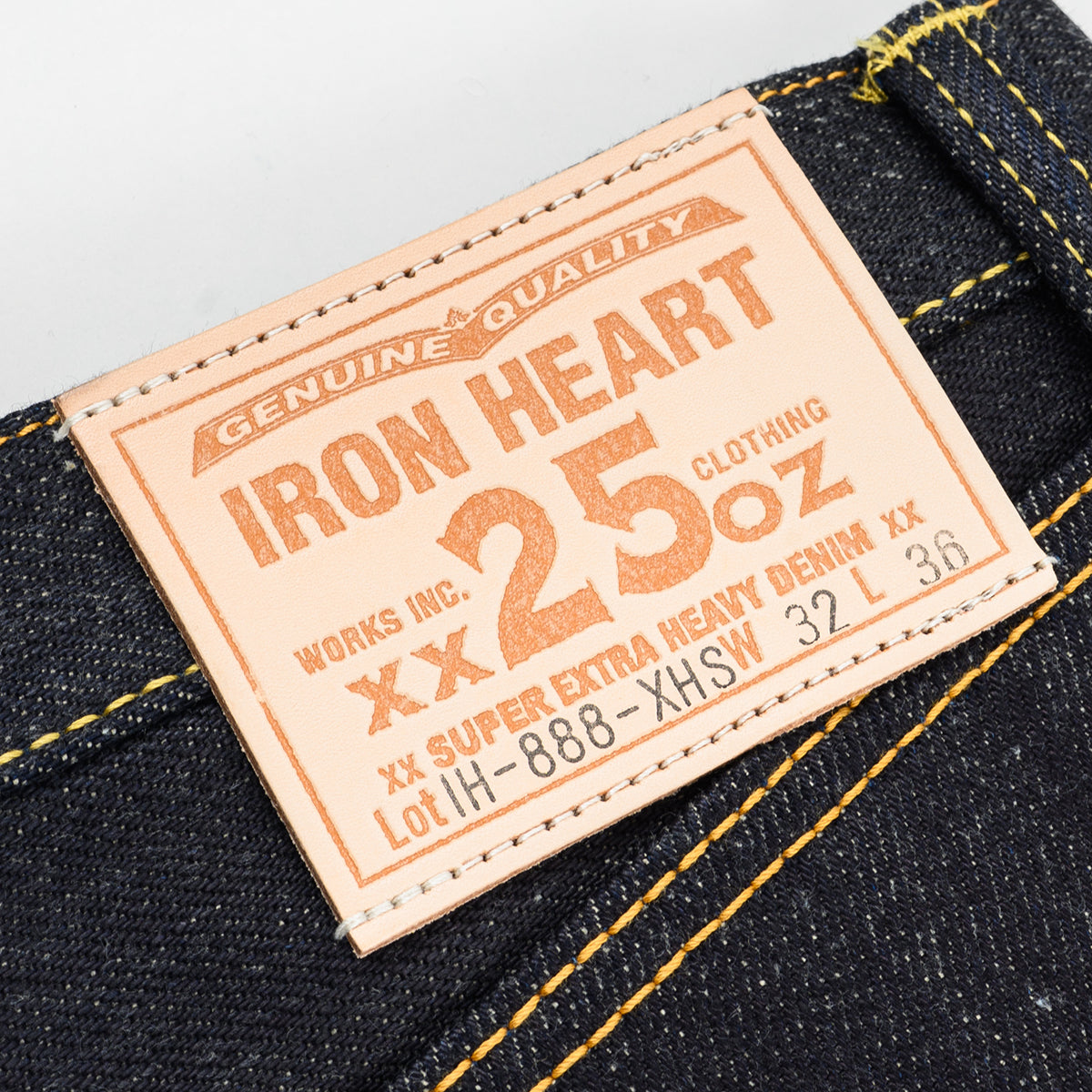 IH-888-XHS - 25oz Selvedge Denim Relaxed Tapered Jeans - Indigo