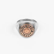 IHSI-16 - Iron Heart Sterling Silver Button Ring