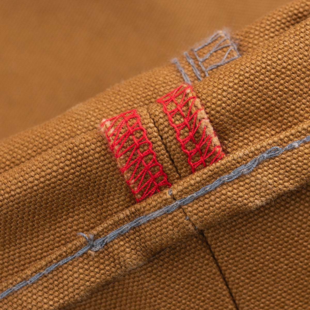 IH-666D - 17oz Duck Slim Straight Jeans - Brown