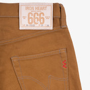 IH-666D - 17oz Duck Slim Straight Jeans - Brown