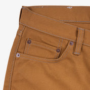 IH-666D - 17oz Duck Slim Straight Jeans - Brown