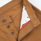 IH-666D - 17oz Duck Slim Straight Jeans - Brown