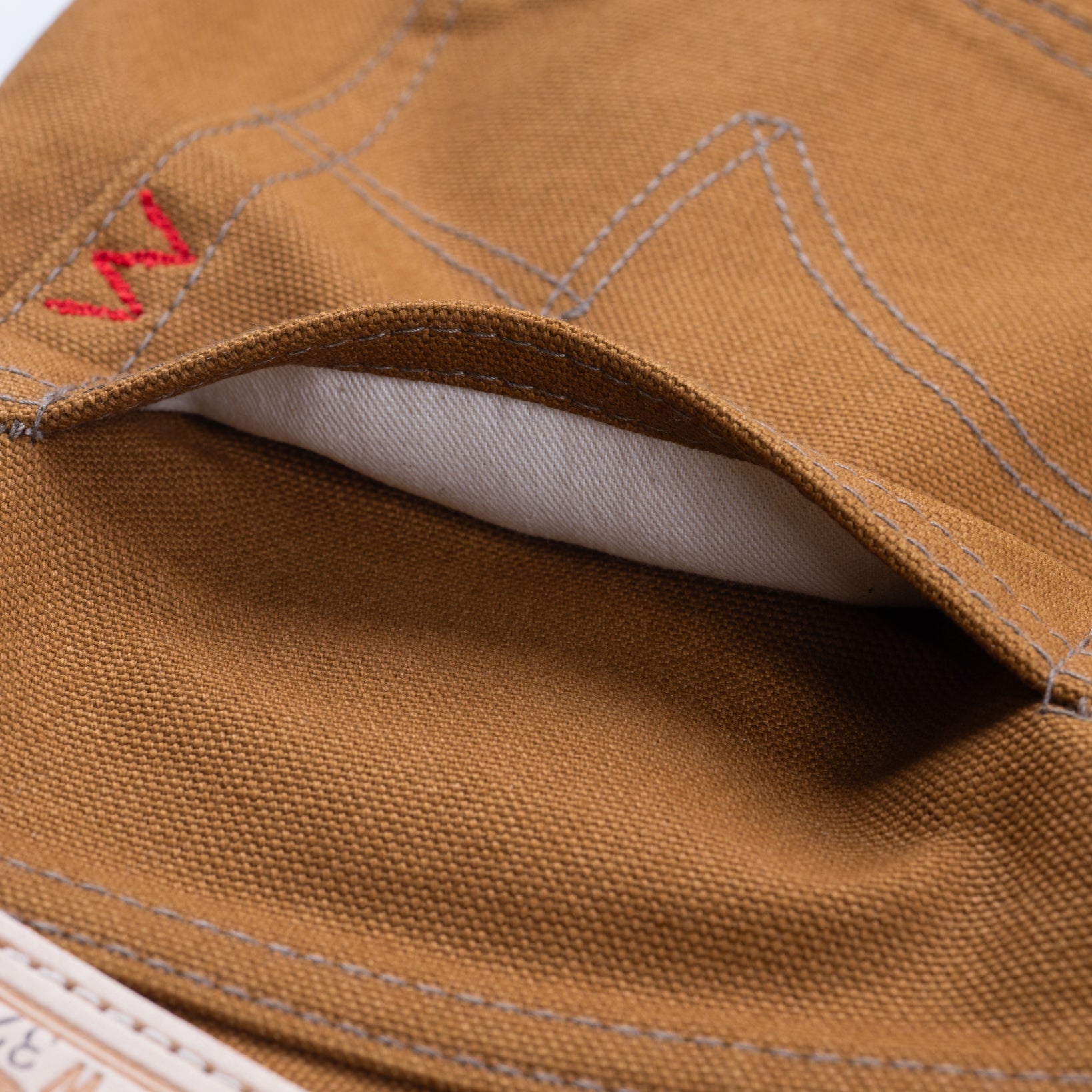 IH-666D - 17oz Duck Slim Straight Jeans - Brown