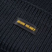 IHG-081-BLK - Cotton Ribbed Beanie - Black