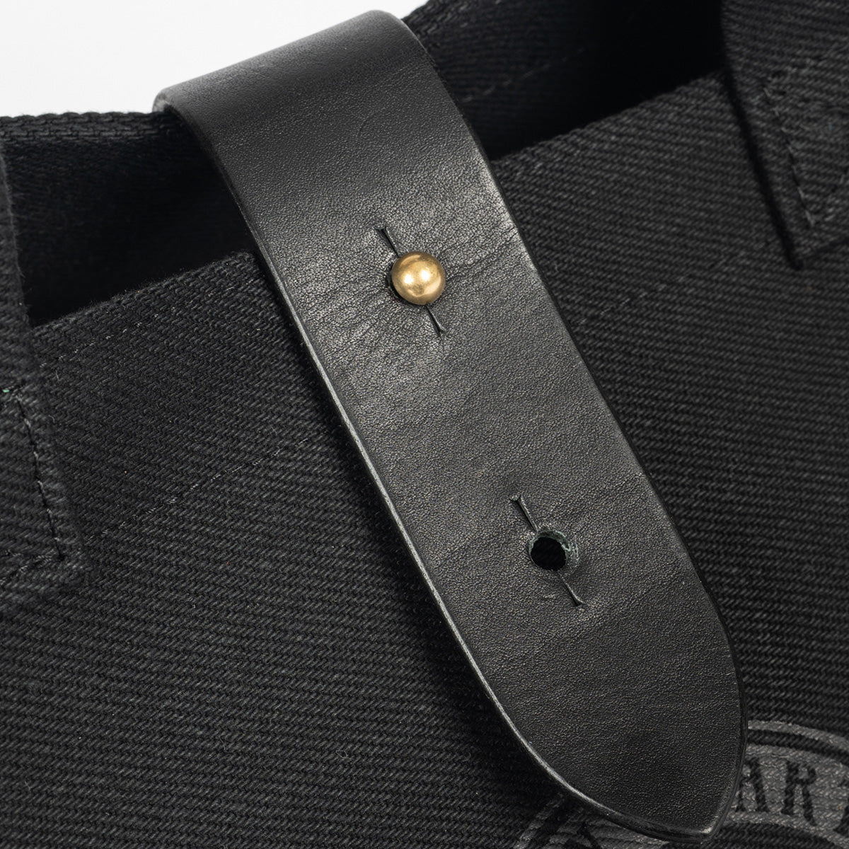 IHE-55-BLK - 21oz Denim Tote Bag - Superblack