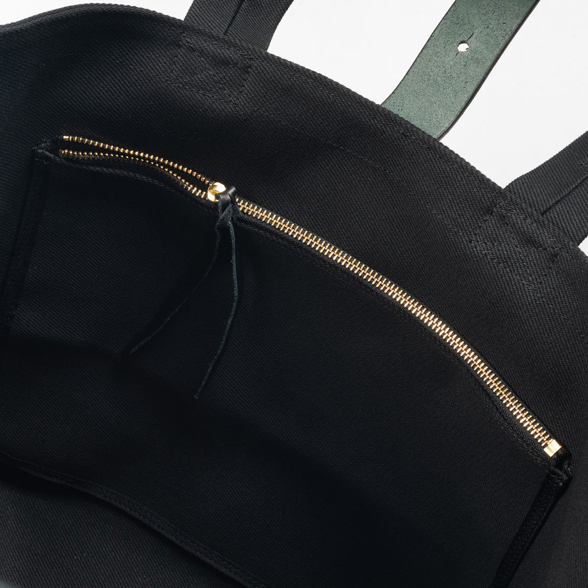 IHE-55-BLK - 21oz Denim Tote Bag - Superblack