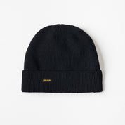 IHG-080-BLK - Wool Ribbed Beanie - Black