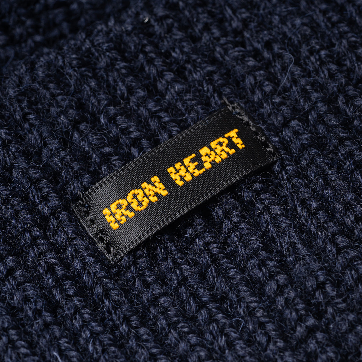 IHG-080-NAV - Wool Ribbed Beanie - Navy