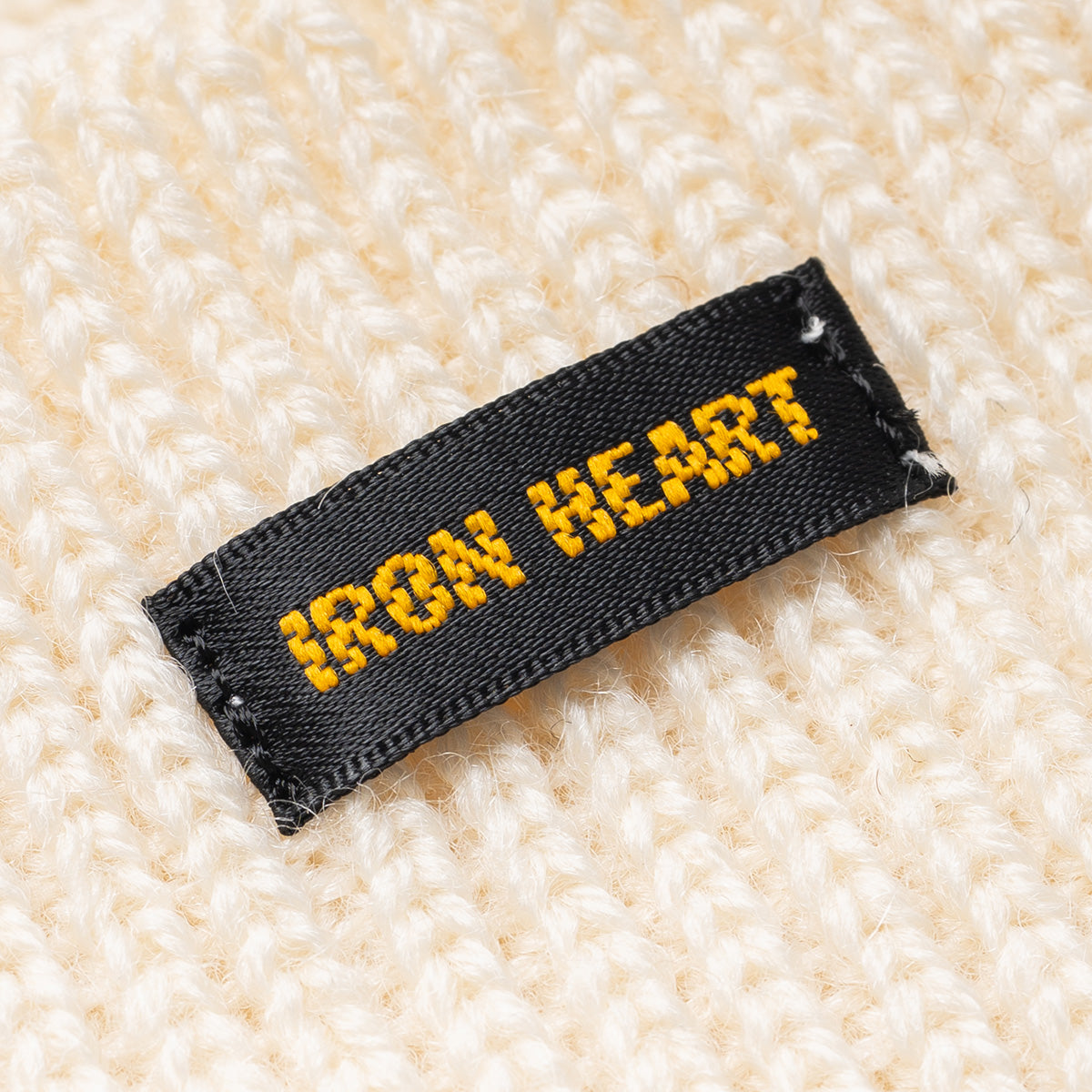 IHG-080-WHT - Wool Ribbed Beanie - White