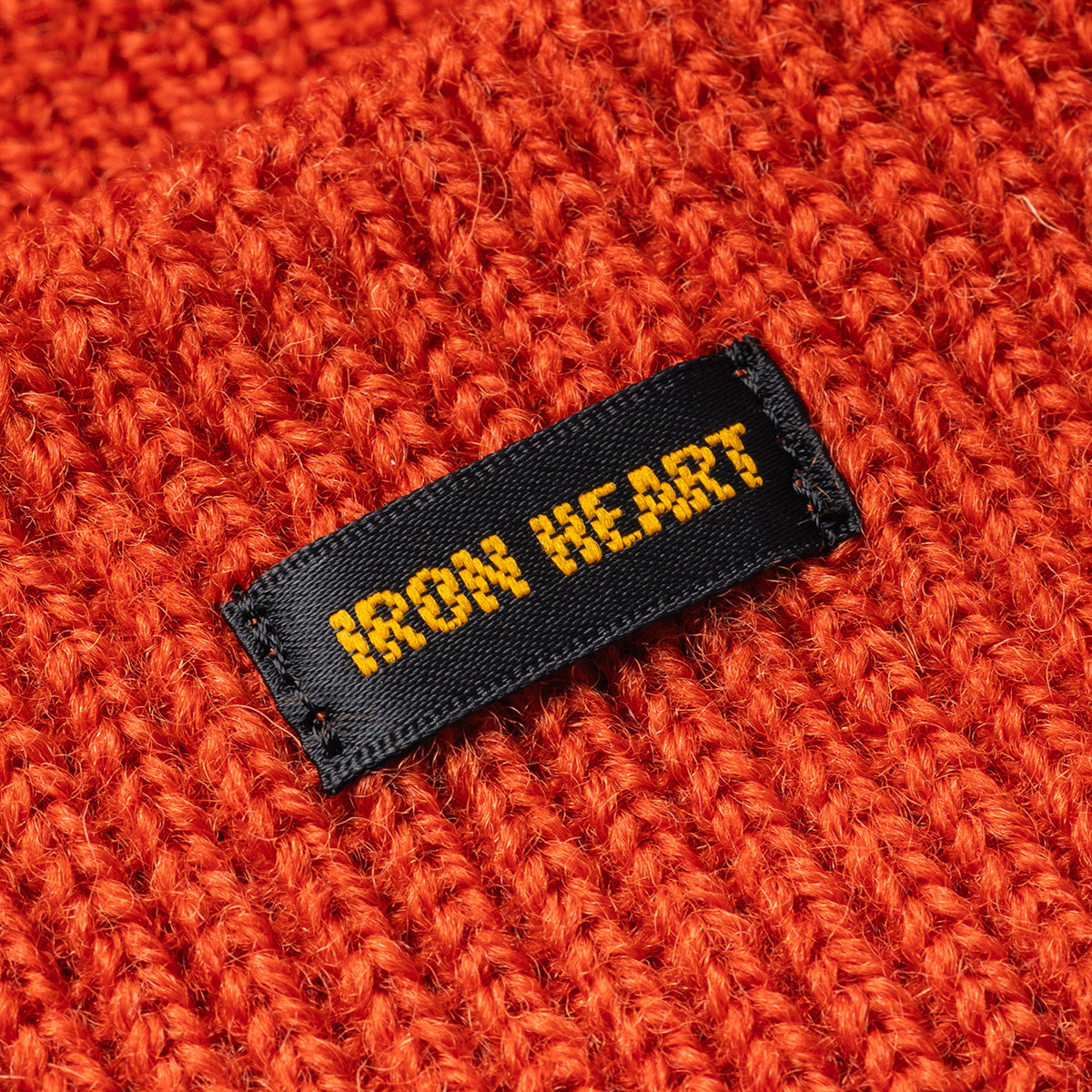 IHG-080-ORA - Wool Ribbed Beanie - Orange