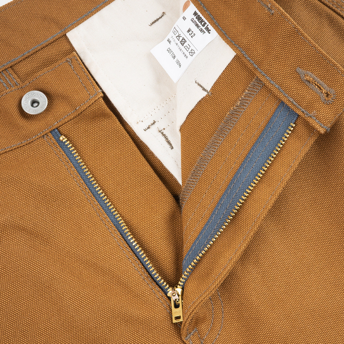 IH-743-BRN - 17oz Duck Cargo Pants - Brown – IRON HEART GERMANY
