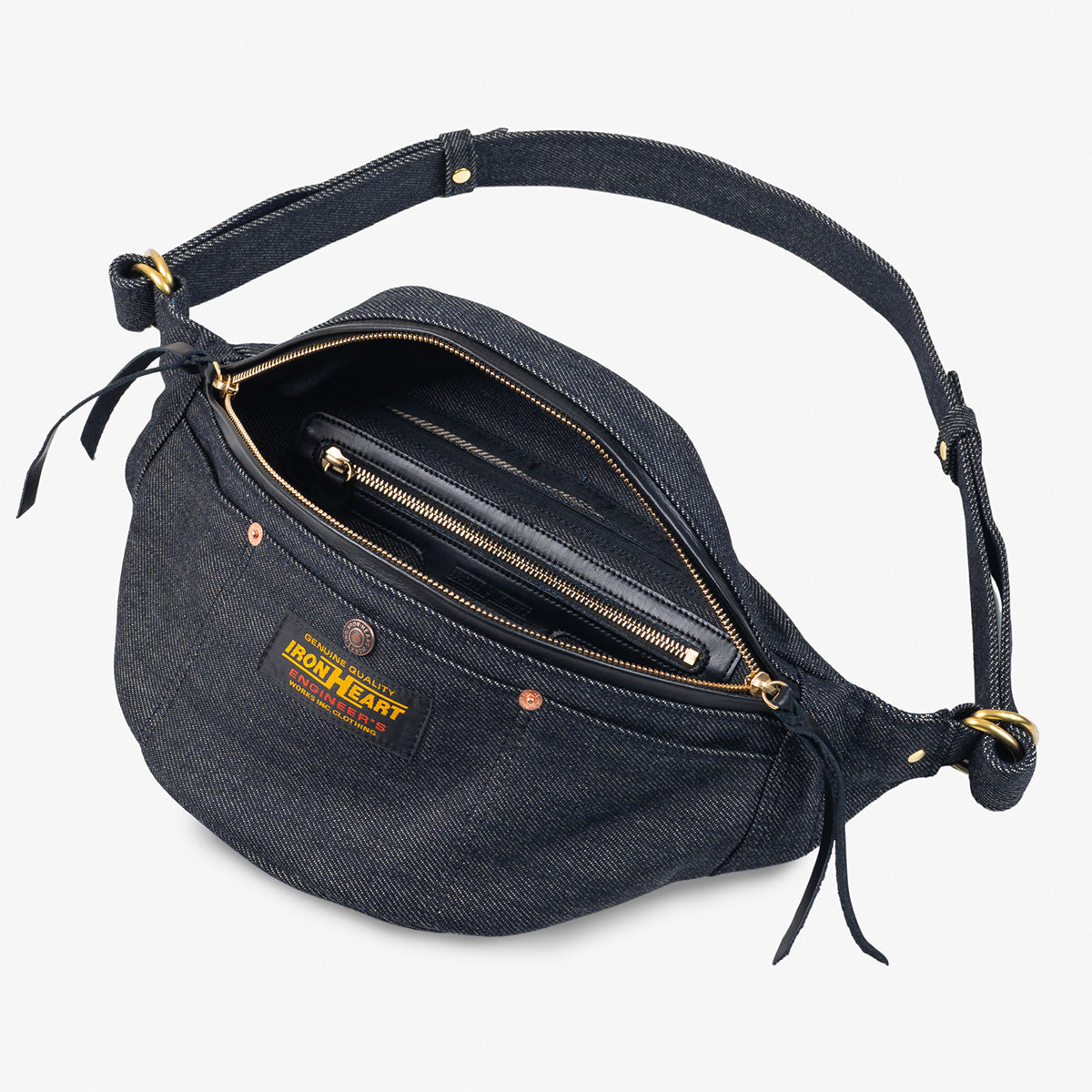 IHE-37-IND - 21oz Denim Waist Bag - Indigo