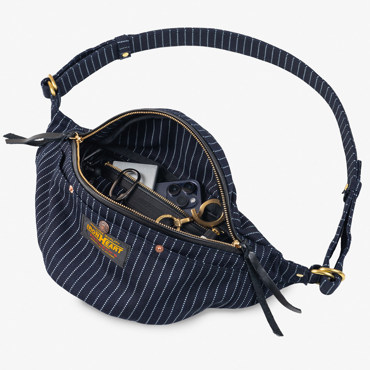 IHE-37-INDW - 12oz Wabash Waist Bag - Indigo – IRON HEART GERMANY