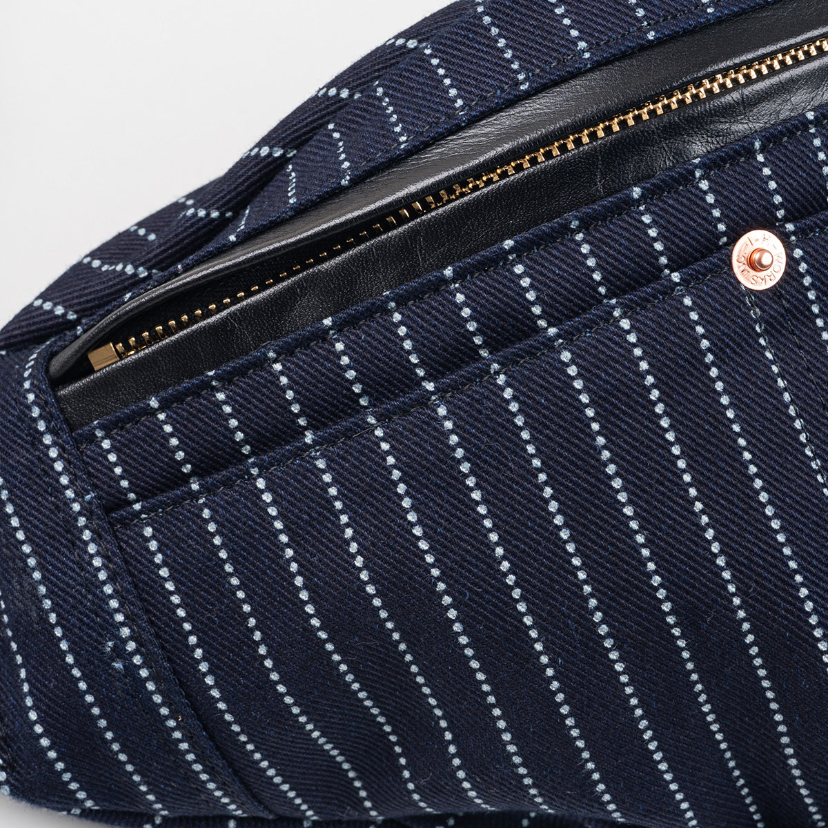 IHE-37-INDW - 12oz Wabash Waist Bag - Indigo