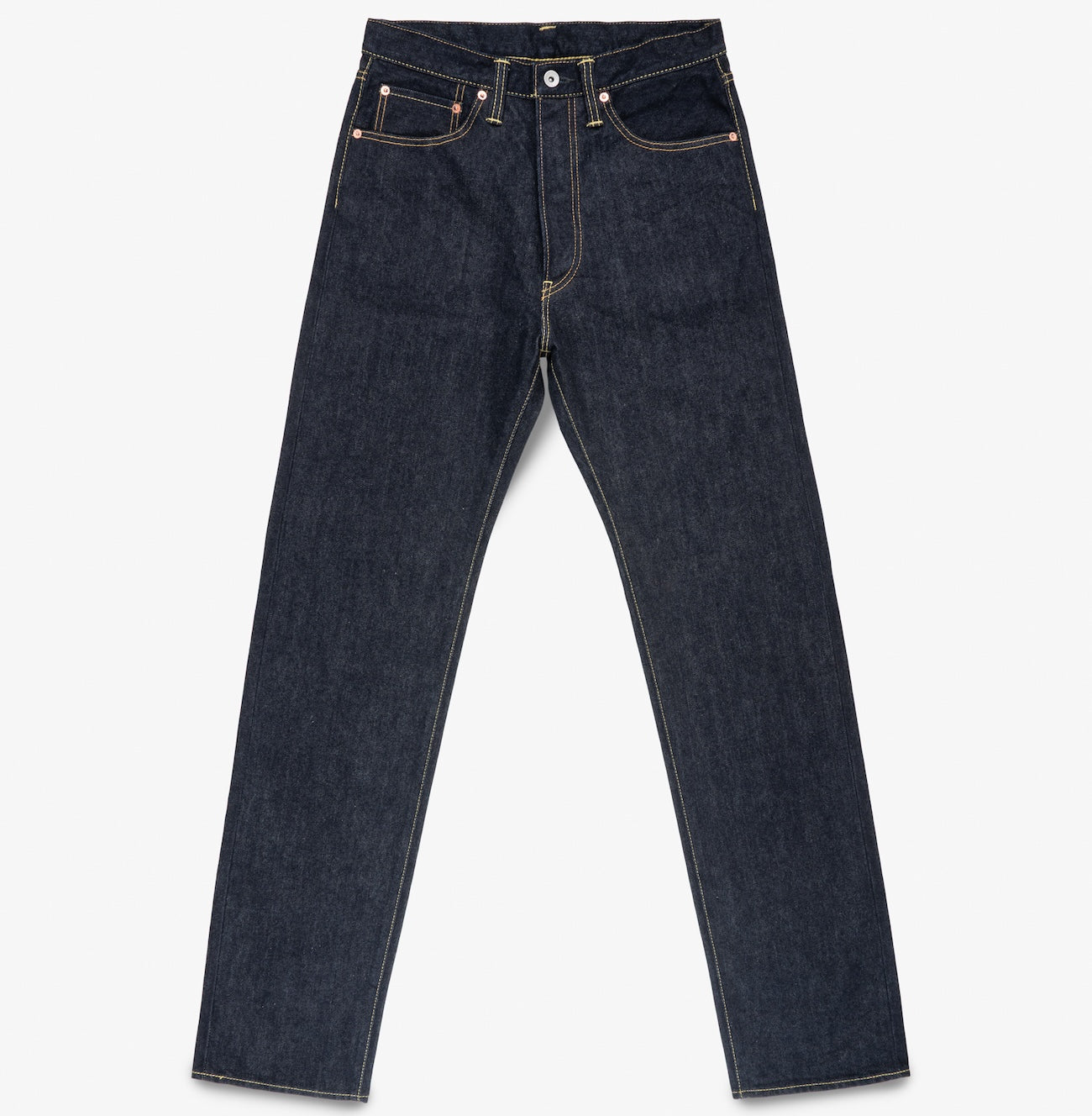 IH-1955S-142 - 14oz Selvedge Denim "1955" Vintage Tapered Cut Jeans - Indigo