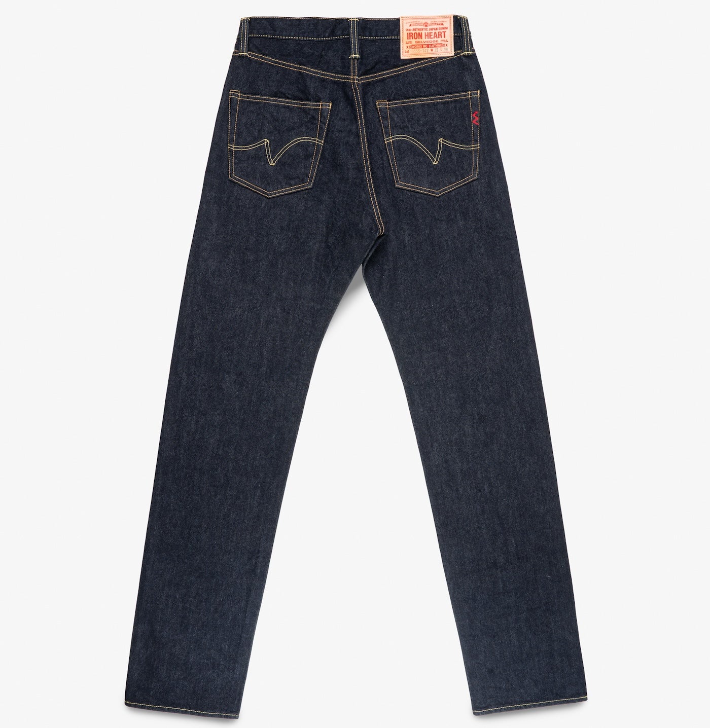 IH-1955S-142 - 14oz Selvedge Denim "1955" Vintage Tapered Cut Jeans - Indigo