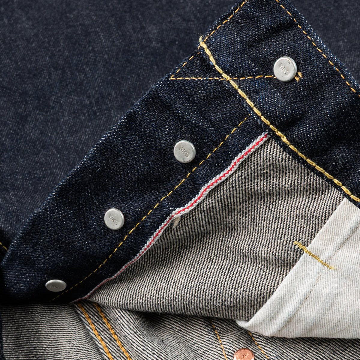 IH-1955S-142 - 14oz Selvedge Denim "1955" Vintage Tapered Cut Jeans - Indigo