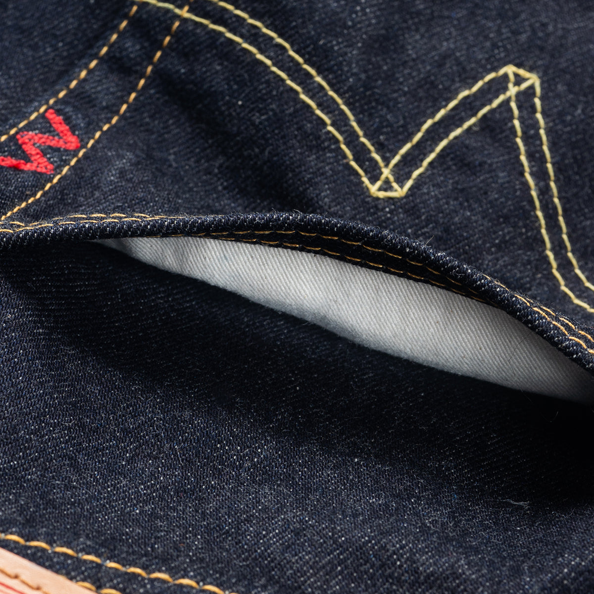 IH-1955S-142 - 14oz Selvedge Denim "1955" Vintage Tapered Cut Jeans - Indigo