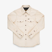 IHSB-PR-NAT - Iron Heart X Simmons Bilt Horsehide Western Shirt - The Pale Rider - Natural