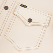 IHSB-PR-NAT - Iron Heart X Simmons Bilt Horsehide Western Shirt - The Pale Rider - Natural