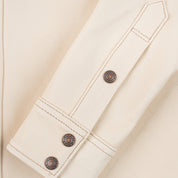 IHSB-PR-NAT - Iron Heart X Simmons Bilt Horsehide Western Shirt - The Pale Rider - Natural