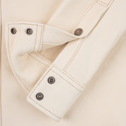 IHSB-PR-NAT - Iron Heart X Simmons Bilt Horsehide Western Shirt - The Pale Rider - Natural