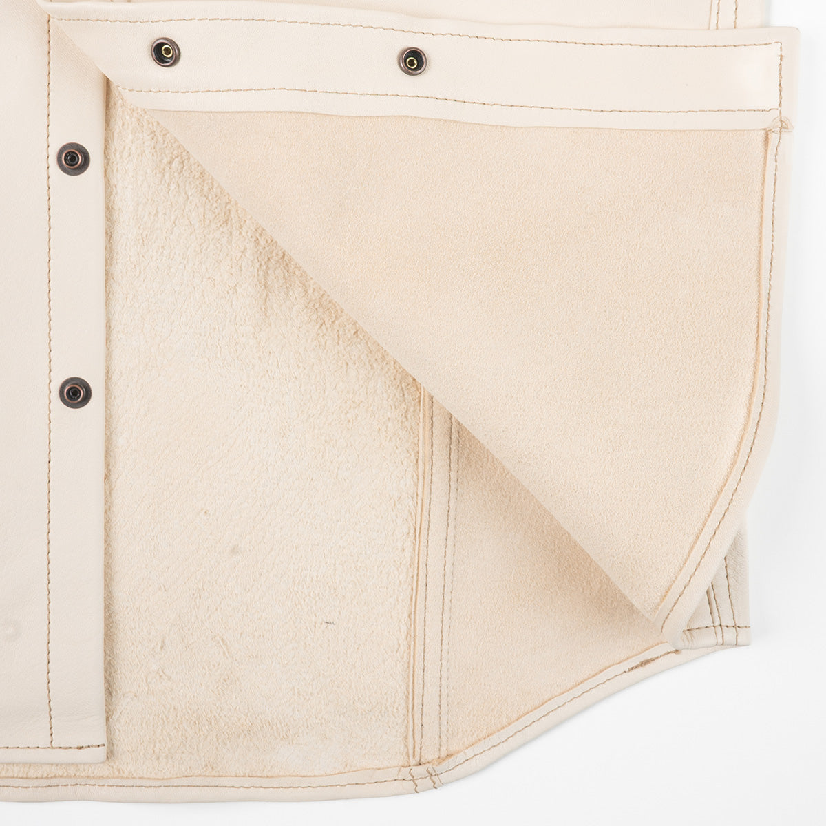 IHSB-PR-NAT - Iron Heart X Simmons Bilt Horsehide Western Shirt - The Pale Rider - Natural