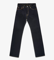 IH-634-XHSib - 25oz Selvedge Denim Straight Cut Jeans - Indigo/Black