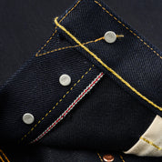 IH-634-XHSib - 25oz Selvedge Denim Straight Cut Jeans - Indigo/Black