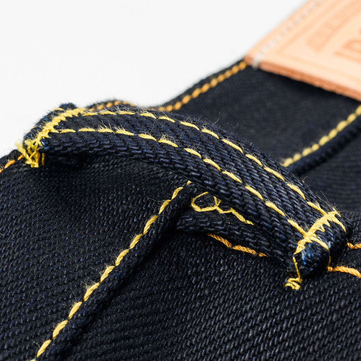 IH-634-XHSib - 25oz Selvedge Denim Straight Cut Jeans - Indigo/Black