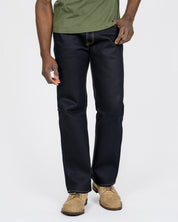 IH-634-XHSib - 25oz Selvedge Denim Straight Cut Jeans - Indigo/Black