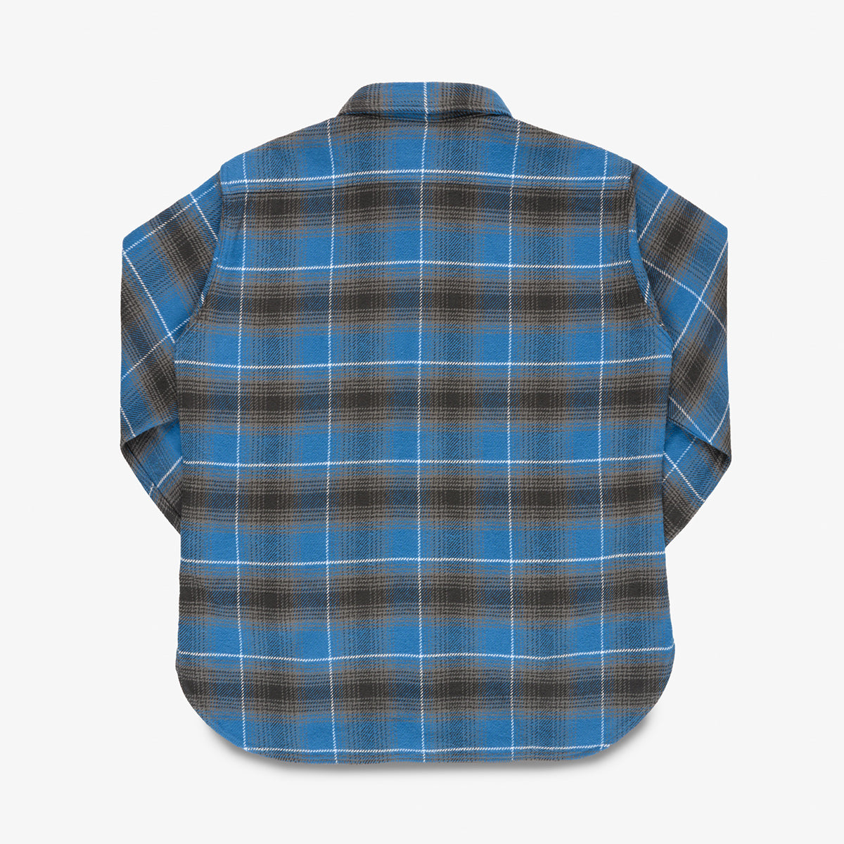 IHSH-458-BLU - FW26 - Heavy Flannel Check Work Shirt - Blue