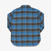 IHSH-458-BLU - FW26 - Heavy Flannel Check Work Shirt - Blue
