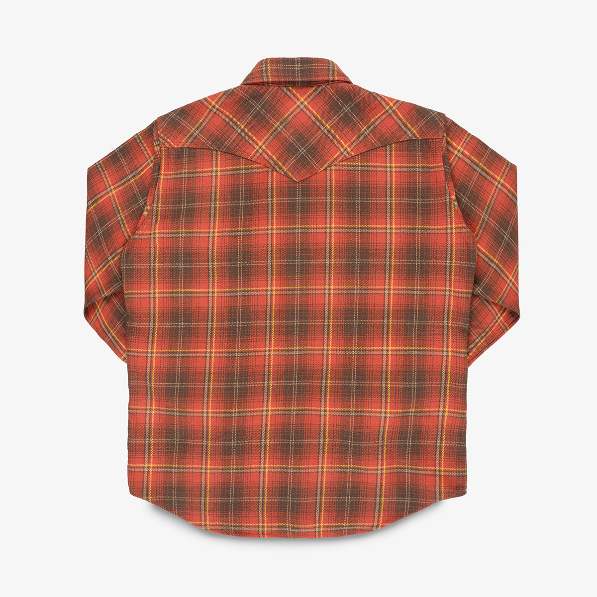 IHSH-455-RED - FW26 - 12oz Slubby Heavy Flannel Check Western Shirt - Red