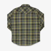 IHSH-461-GRY - FW26 - Ultra Heavy Flannel Check Western Shirt - Grey