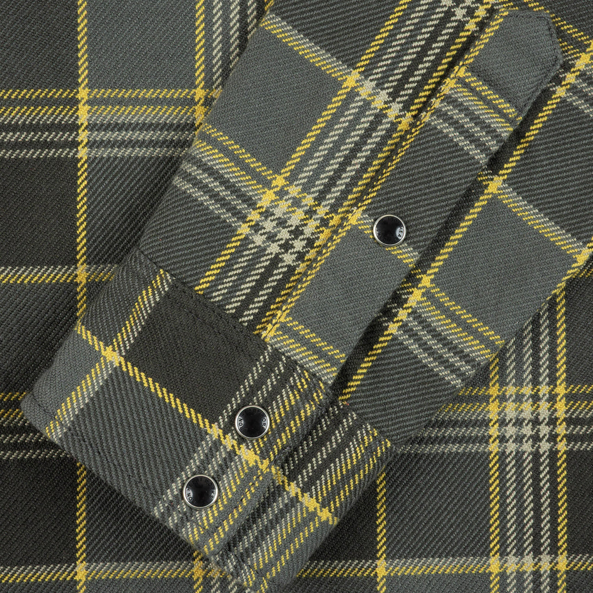IHSH-461-GRY - FW26 - Ultra Heavy Flannel Check Western Shirt - Grey