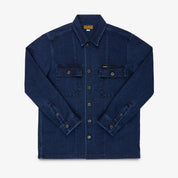 IHSH-453-IND - FW26 - 12.5oz Indigo Kersey Military Shirt - Indigo