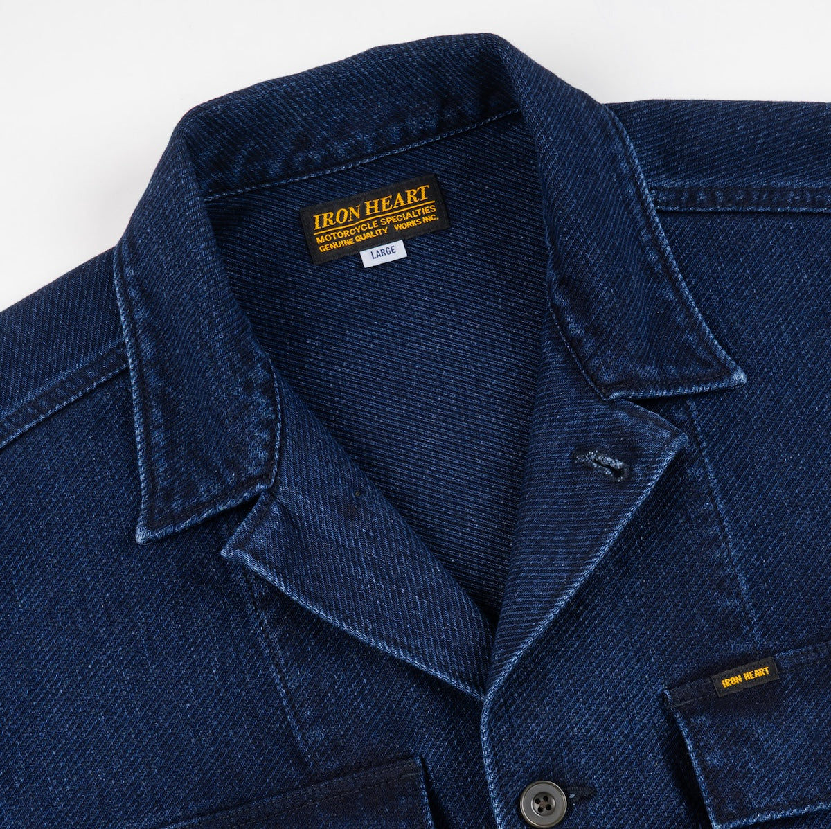 IHSH-453-IND - FW26 - 12.5oz Indigo Kersey Military Shirt - Indigo