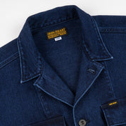IHSH-453-IND - FW26 - 12.5oz Indigo Kersey Military Shirt - Indigo