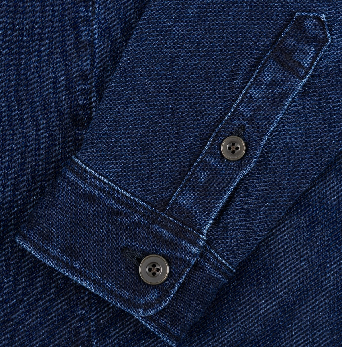 IHSH-453-IND - FW26 - 12.5oz Indigo Kersey Military Shirt - Indigo