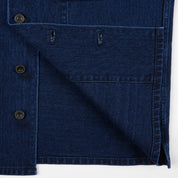 IHSH-453-IND - FW26 - 12.5oz Indigo Kersey Military Shirt - Indigo