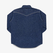 IHSH-448-IND - FW26 - 7oz Recycled Cotton Denim Western Shirt - Indigo