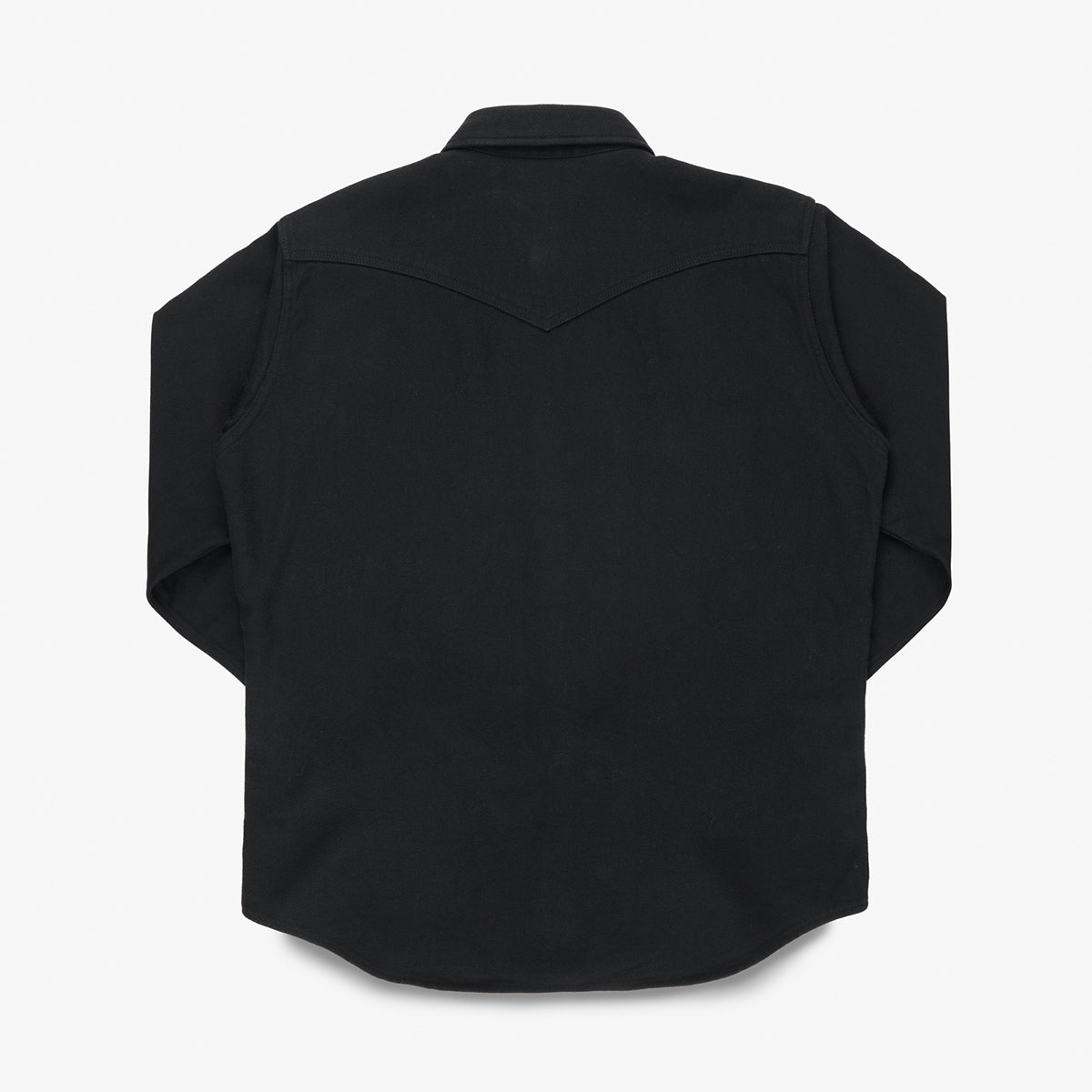 IHSH-459-BLK - FW26 - Ultra Heavy Flannel Herringbone Western Shirt - Black