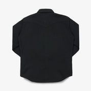 IHSH-459-BLK - FW26 - Ultra Heavy Flannel Herringbone Western Shirt - Black