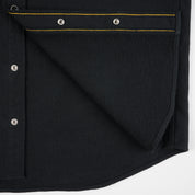 IHSH-459-BLK - FW26 - Ultra Heavy Flannel Herringbone Western Shirt - Black