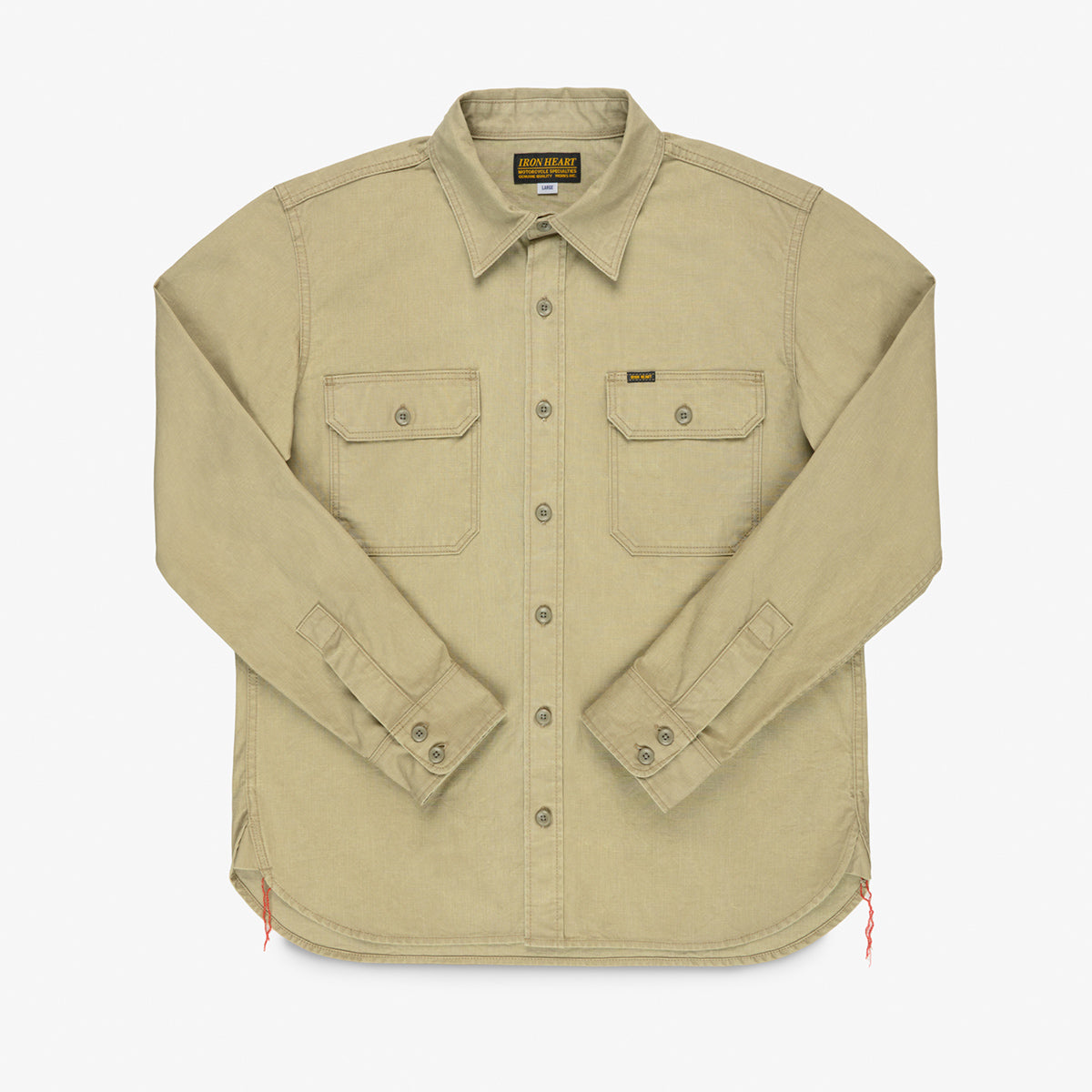 IHSH-449-KHA - FW26 - 8oz Military Work Shirt - Khaki