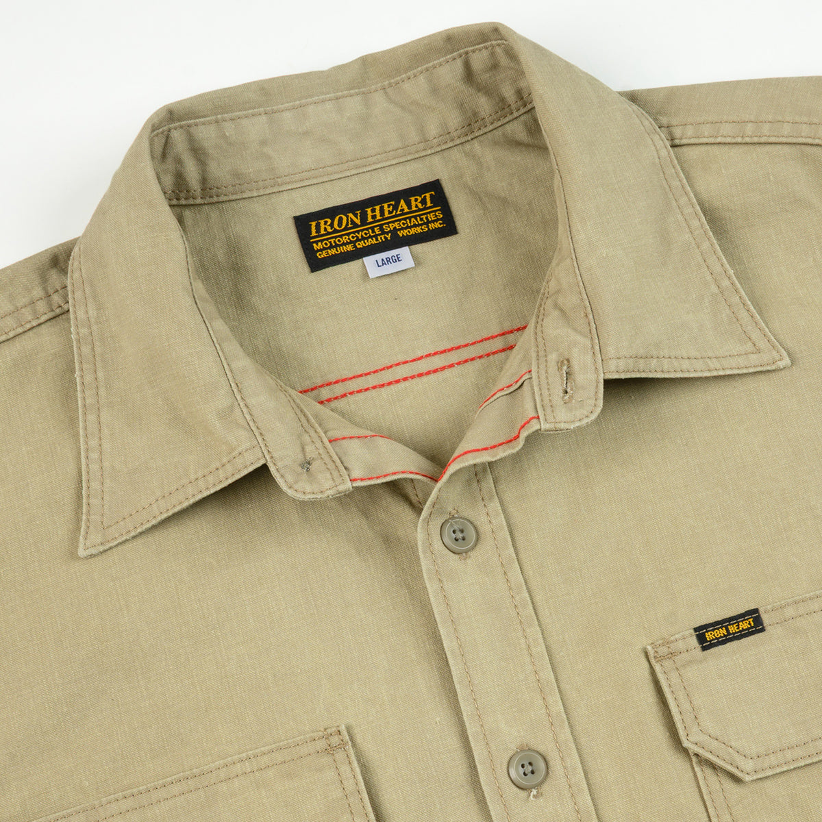 IHSH-449-KHA - FW26 - 8oz Military Work Shirt - Khaki