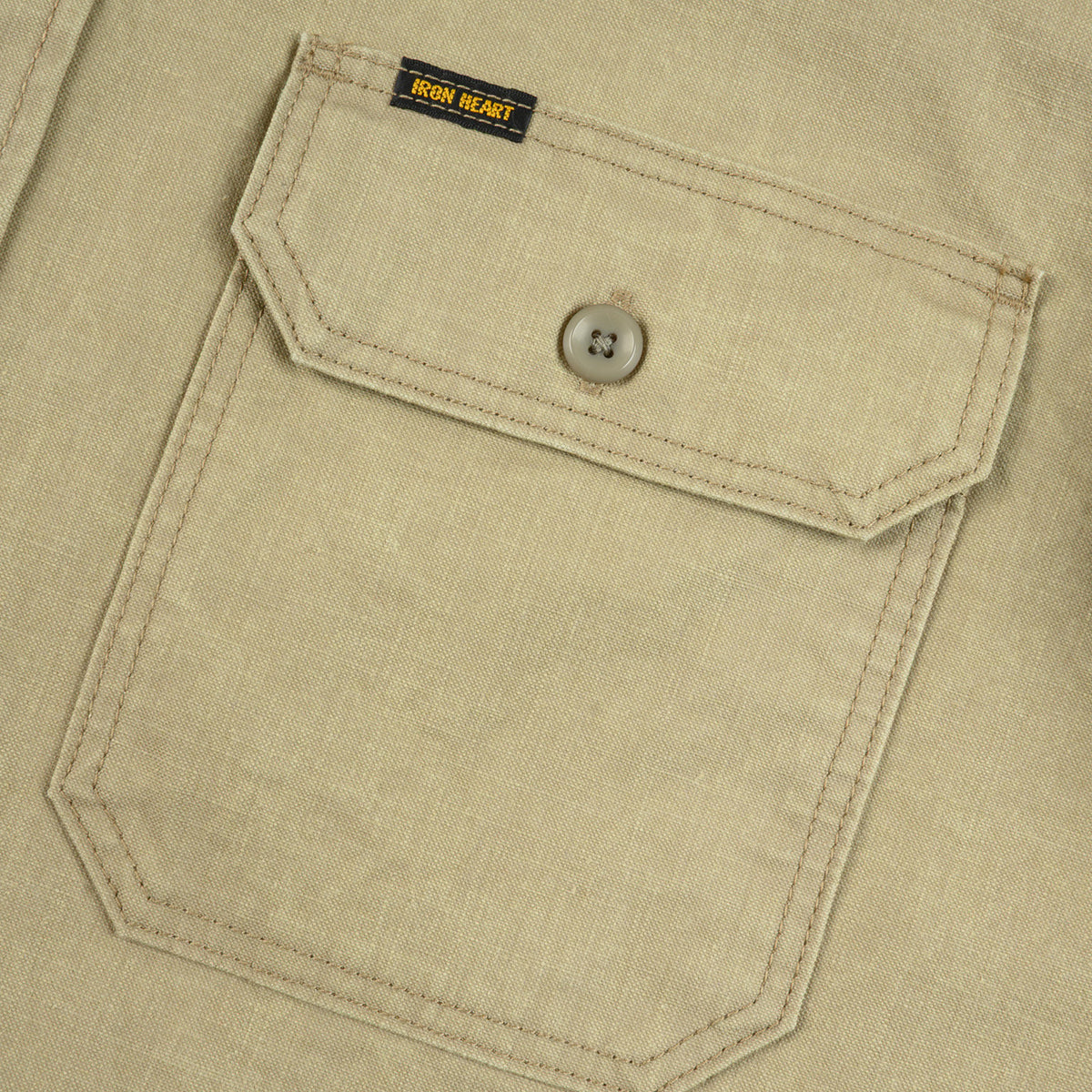 IHSH-449-KHA - FW26 - 8oz Military Work Shirt - Khaki