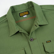 IHSH-451-ODG - FW26 - 9oz Cotton Sateen Military CPO Shirt - Olive Drab Green